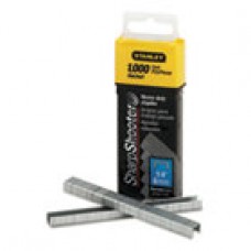 Stanley SharpShooter Heavy-Duty Tacker Staples, 1/4' Leg Length, 1000/Box