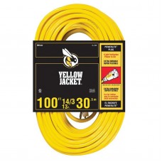 Yellow Jacket 100' Commercial Extension Cord - Yellow