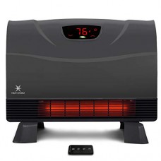 Heat Storm Phoenix Hs-1500-Phx, Infrared Space Heater With Attachable Feet, Remote Control, Energy Efficient-750-1500 Watts, Gra