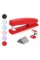 Deli Stapler, Desktop Stapler, Office Stapler, 25 Sheet Capacity, Includes 1000 Staples and Staple Remover, Red