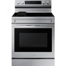 Samsung NE63A6711SS/AA 30' 6.3 cu.ft. Stainless Steel Electric Range with 5 Burners and Air Fry Convection