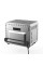 megachef 10 in 1 electronic multifunction 360 degree hot air technology countertop oven, silver chrome