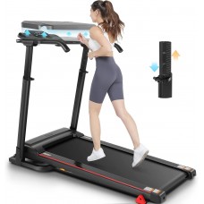 Ancheer 3 in 1 Foldable Treadmill with Removable Desk&Adjustable Height,Powerful Home/offie/Gym Incline Treadmill 300LBS Weight Capacity