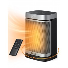 Dreo Space Heater Indoor 1500W Portable Heaters for Indoor use with Remote PTC Ceramic Electric Heater for Bedroom with Thermo