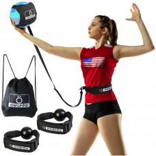 OVANTO Volleyball Training Equipment Aid - Solo Adjustable Volleyball Equipment in 4 Styles to Serve, Spike, Set and Pass Like a