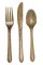 Party Central Club Pack of 288 Gold Glitz Glittered Heavy-Duty Forks and Spoons 9.5'