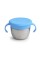 Munchkin® Snack+™ Stainless Steel Snack Catcher Cup with Lid, 9 Ounce, Blue, 1 Pack