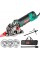 HYCHIKA Mini Circular Saw ,Compact Circular Saw Tile Saw with 3 Saw Blades , 3-3/8”4500RPM Ideal for Wood, Soft Metal