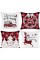 Lanpn Christmas Throw Pillow Covers 20x20 Set of 4, Decorative Holiday Farmhouse Merry Xmas 20 x 20 Buffalo Check Plaid Cushion