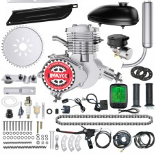 IMAYCC 80cc Bicycle Engine Kit 2Stroke Motorized Bicycle Kit Fit for 2628 Bikes Bike Motor Kit with Wired Digital Computer