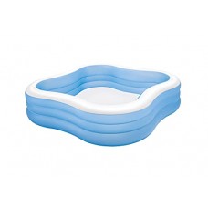 Intex Swim Center Family Inflatable Pool, 90' X 90' X 22', for Ages 6+, Color may vary