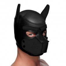 XR Brands Spike Neoprene Puppy Hood Black O/S