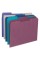 Smead SMD13043 File Folders, 1/3 Cut Top Tab, Letter, Purple, 100/Box