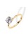 Bonjour Jewelers 18K Yellow Gold 1ct Created White Sapphire Round Engagement Wedding Ring Plated Sizes 5-10