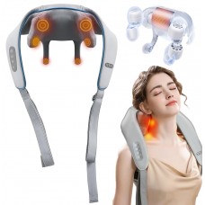 XTO Electric Neck Massager With Heat - Neck and Shoulder Massagers For Pain Relief Deep Tissue 5D Simulate Human Hand Grasping a