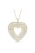 1.00 Carat T.W. White Diamond 14kt Gold Over Silver Heart Pendant