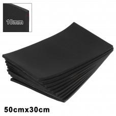 Unique Bargains 9pcs 10mm 394mil 14.49sqft Car Sound Deadener Insulation Mat Cotton Blend