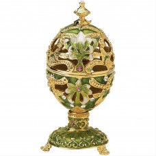 Outdoor Living and Style Elena Petroika Romanov-Style Collectible Enameled Egg - 5'