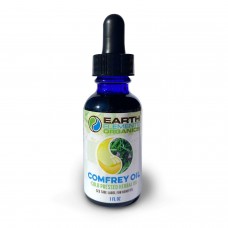 Earth Elements Organics Organic Comfrey Oil - Raw, Infused, Pressed Herbal Oil - Organic Comfrey Leaf & Organic Sunflower Seed O