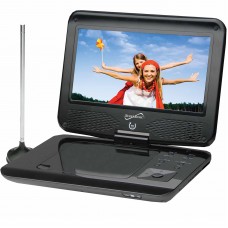 Supersonic 97074072M 9' TFT Portable DVD/CD/MP3 Player with TV Tuner, USB & SD Card Slot