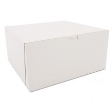 SCT White One-Piece Non-Window Bakery Boxes, 12 x 12 x 6, White, Paper, 50/Carton