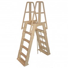 Vinyl works Premium A-Frame Above Ground Pool Ladder - Taupe