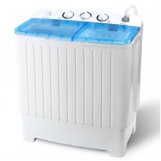 Great Choice Products 17.6Lbs Twin Tub Washer Eco-Friendly Washing Machine Top Load Home Appliance