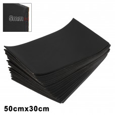 Unique Bargains 18pcs 5mm 197mil 29.06sqft Car Sound Deadener Insulation Mat Cotton Blend