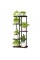 Bamworld Corner Plant Stand Indoor 5 Tier Metal Plant Shelf Black Plant Stands for Multiple Plants Small Plants Pots Flower Stan