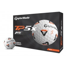 TaylorMade 2021 TP5x Pix 2.0 Golf Balls White