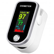 Aleshon Pulse Oximeter Fingertip - Oxygen Meter Finger Pulse Oximeter - Blood Oxygen Saturation Monitor with Heart Rate and Fast Spo2 Re