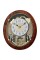 RHYTHM 19' Wooden Quartz Musical Motion Wall Clock - Woodgrain Stars