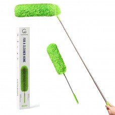 GTEWERK Extendable Feather Duster Microfiber Duster Ceiling Fan Duster Feather Dusters for Cleaning Dust Cleaner Cobweb Duster El