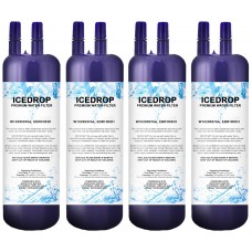 Ice Drop Refrigerator Water Filter Compatible with Kenmore 469930 BRS62CRANA00 W10295370A 9930 EDR1RXD2 EDR1RXD3 P4RFWB (4 Pack)