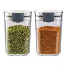 Progressive International Prepworks SEASONING KEEPERS, 2 Piece, Clear