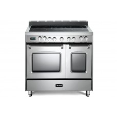 VERONA VPFSEE365DSS Prestige 36' Electric Glass Top Double Oven Range - Stainless Steel