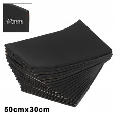 Unique Bargains 18pcs 10mm 394mil 29.06sqft Car Sound Deadener Insulation Mat Cotton Blend