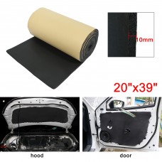 Unique Bargains 394mil 5.4sqft Cell Foam 10mm Sound Proofing Insulation Deadener Mat for Car 20'x39'