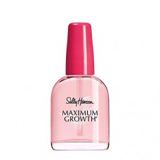 Sally Hansen Treatment Maximum Growth, Clear, Nail Strengthener Polish, 0.45 Oz, Base Coat Nail Polish, Reinforces Soft, Weak Na