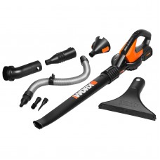 Worx WG545.1 20V LI-ION CORDLESS SWEEPER BLOWER with ACCESSORIES