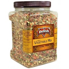 It's Delish Deluxe Dried Vegetable Soup Mix 24 Oz (1.5 Lb) Container of Dehydrated Vegetables