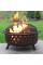 Sunnydaze Decor 36 Inch Large Bronze Crossweave Fire Pit with Spark Screen