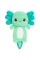 HAPPY FUEL Axolotl Microwavable Unscented Heating Pad for Women and Kids- Cute Soft Cozy Pillow Plush Heatable Warm Stuffed Animals - Kawai