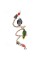 Jusney Bird Perch Large Parrot Toys 63 Inch Climbing Rope Bungee Bird Toys