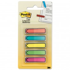 Post-it MMM684ARR2 Flags Arrow 1/2' Page Flags, Five Assorted Bright Colors, 20/Color, 100/Pack