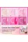 AZUREBEAUTY Pink Dip Powder Nail Set, 6 Colors Light/Hot Pink Cherry Blossom Shades Dipping Powder Starter Kit, French Nail Art