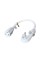 FIRMERST 1875W Low Profile Flat Plug 1ft Extension Cord 14AWG 15A White