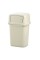 Rubbermaid RCP352600GY Commercial Brute Container, Square, Polyethylene, 28gal, Gray