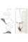 mintcat 2 pack hanging cat toy interactive cat toys for indoor cats self-play, independent play cat mouse toys, bouncy cat fe