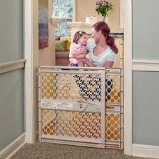 Toddleroo by North States Supergate Ergo Child Gate, Baby Gate for Stairs and Doorways. Includes Wall Cups. Pressure or Hardware